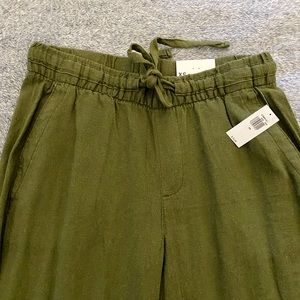 Linen Wide Leg Slacks